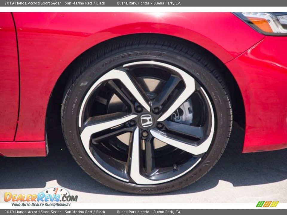 2019 Honda Accord Sport Sedan San Marino Red / Black Photo #35