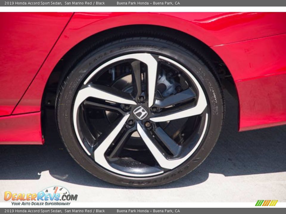 2019 Honda Accord Sport Sedan San Marino Red / Black Photo #36