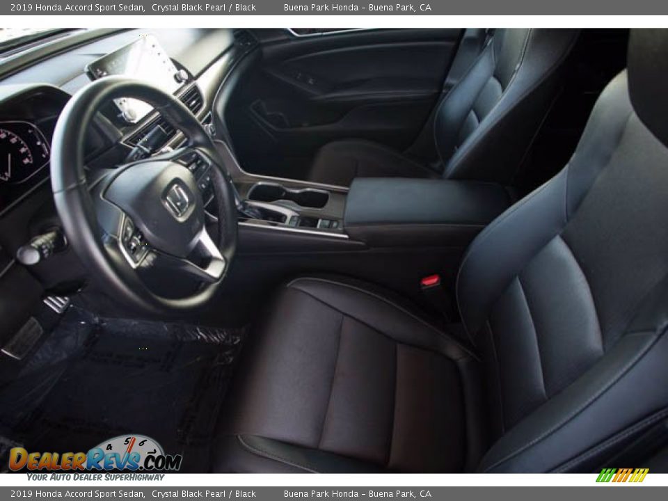 2019 Honda Accord Sport Sedan Crystal Black Pearl / Black Photo #3