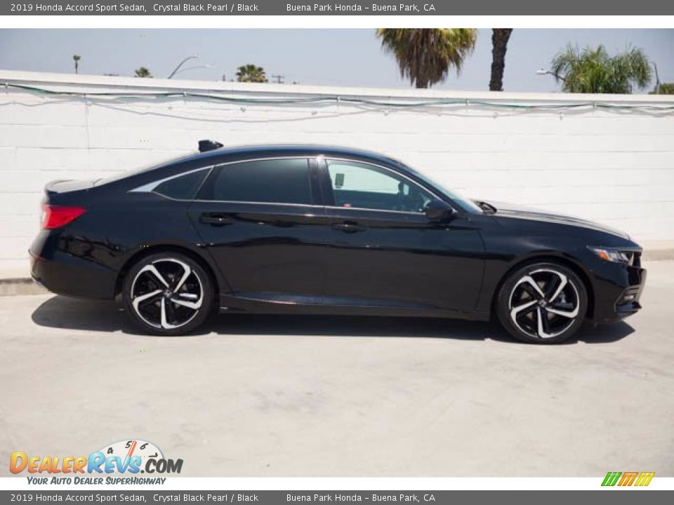 2019 Honda Accord Sport Sedan Crystal Black Pearl / Black Photo #12