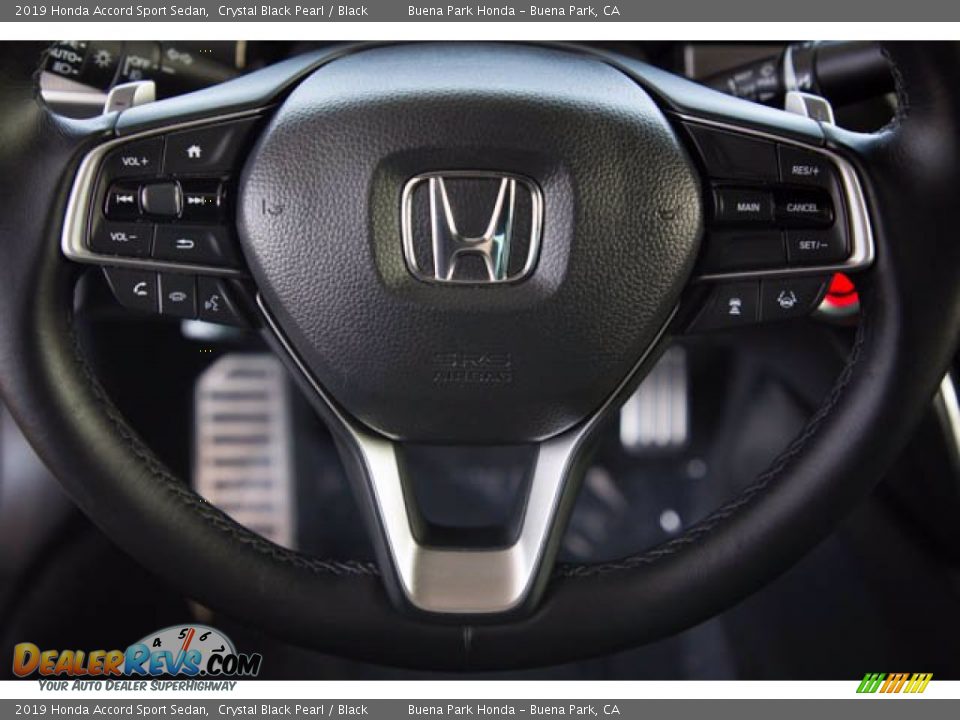 2019 Honda Accord Sport Sedan Crystal Black Pearl / Black Photo #13