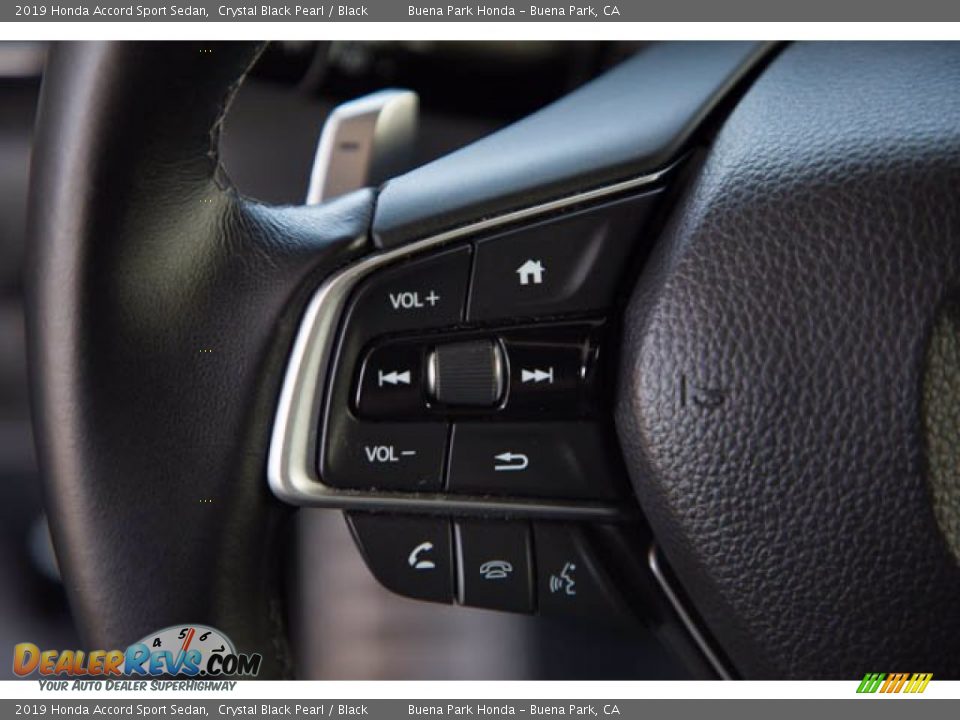 2019 Honda Accord Sport Sedan Crystal Black Pearl / Black Photo #14