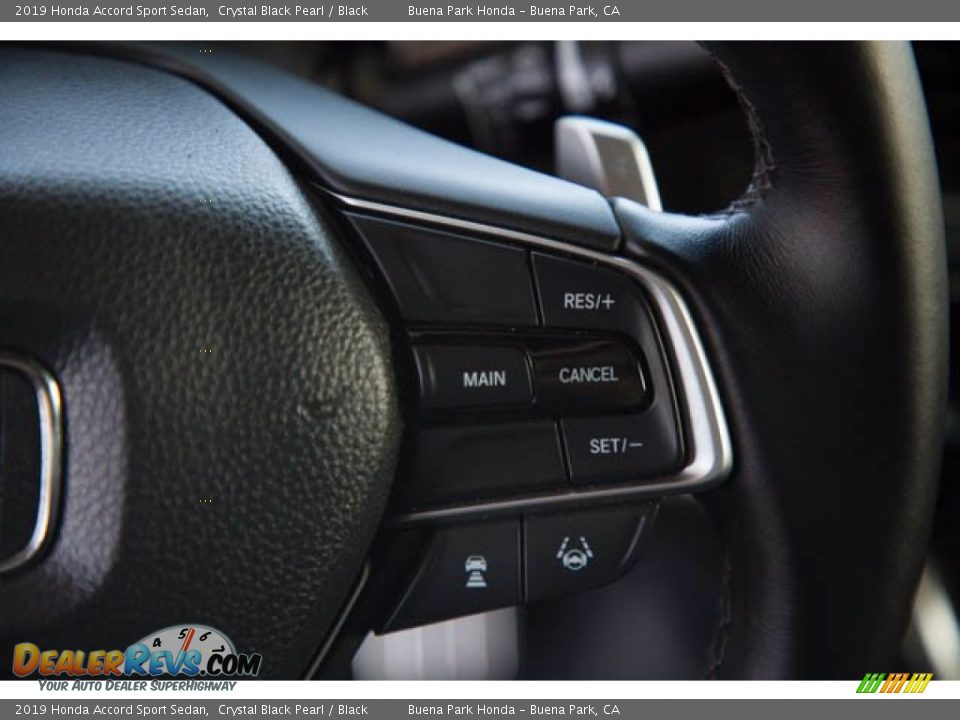 2019 Honda Accord Sport Sedan Crystal Black Pearl / Black Photo #15