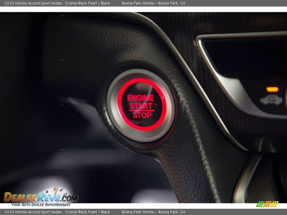 2019 Honda Accord Sport Sedan Crystal Black Pearl / Black Photo #16