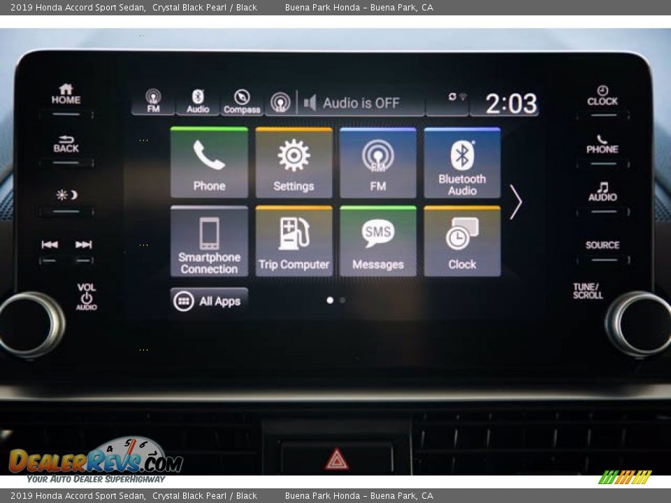 2019 Honda Accord Sport Sedan Crystal Black Pearl / Black Photo #25