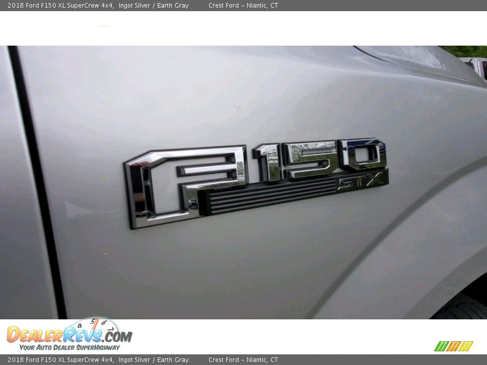 2018 Ford F150 XL SuperCrew 4x4 Ingot Silver / Earth Gray Photo #25