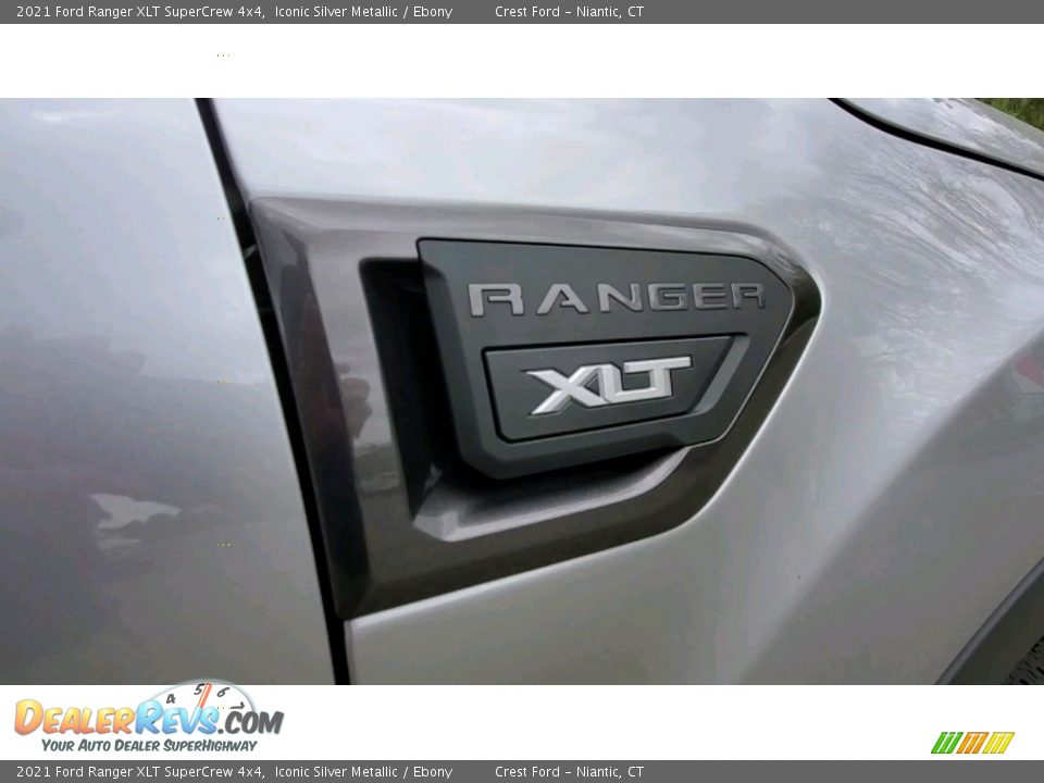 2021 Ford Ranger XLT SuperCrew 4x4 Iconic Silver Metallic / Ebony Photo #25