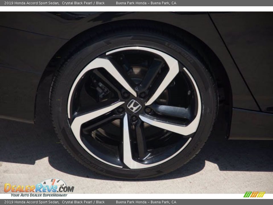 2019 Honda Accord Sport Sedan Crystal Black Pearl / Black Photo #34