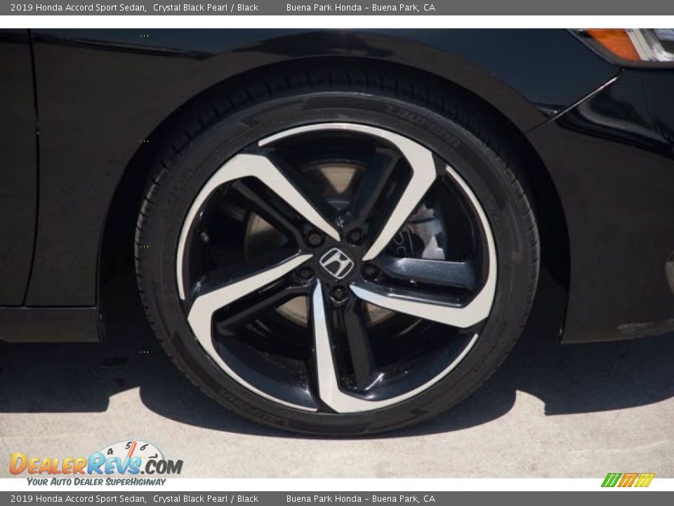 2019 Honda Accord Sport Sedan Crystal Black Pearl / Black Photo #35