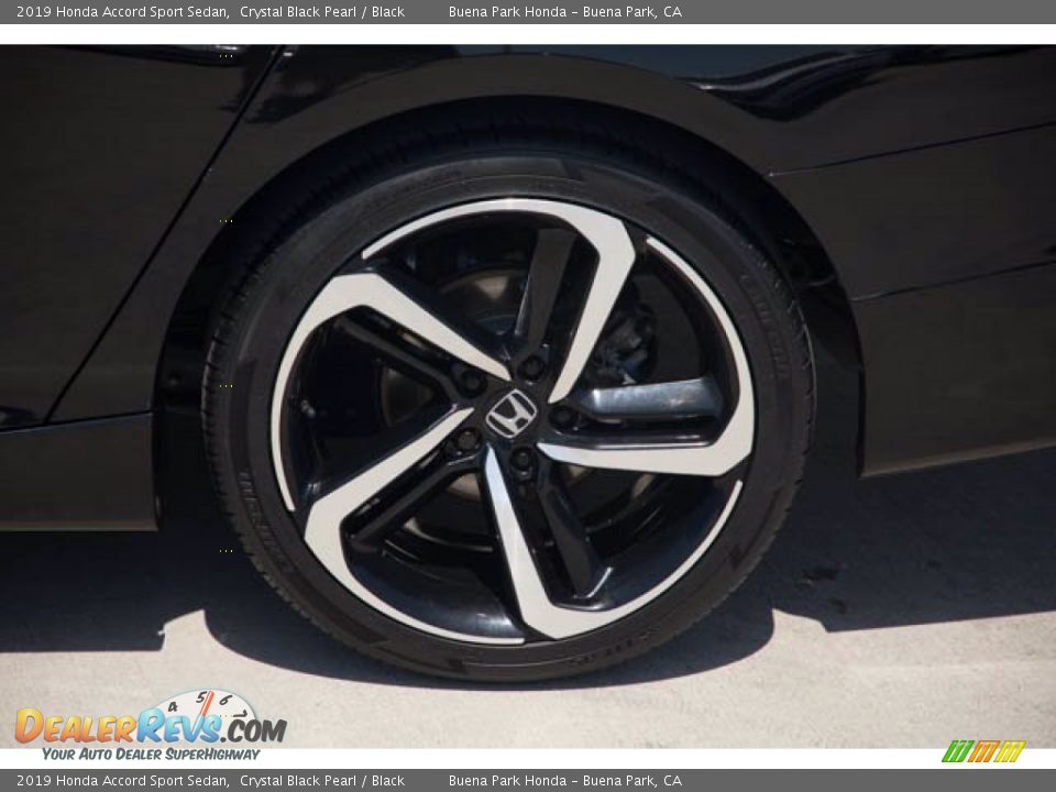 2019 Honda Accord Sport Sedan Crystal Black Pearl / Black Photo #36