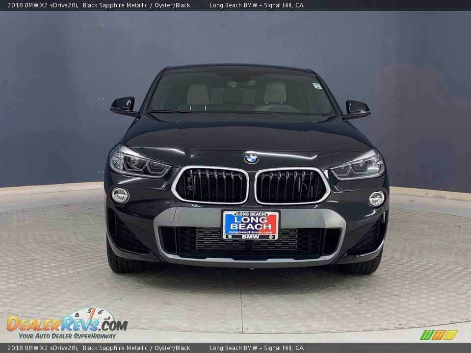 2018 BMW X2 sDrive28i Black Sapphire Metallic / Oyster/Black Photo #2