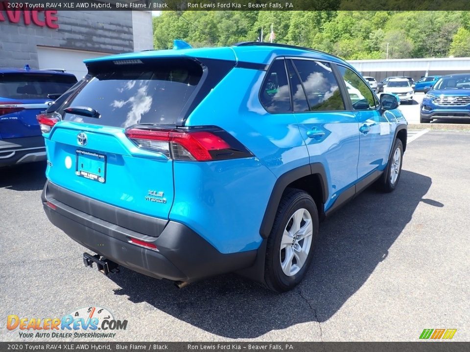 2020 Toyota RAV4 XLE AWD Hybrid Blue Flame / Black Photo #2