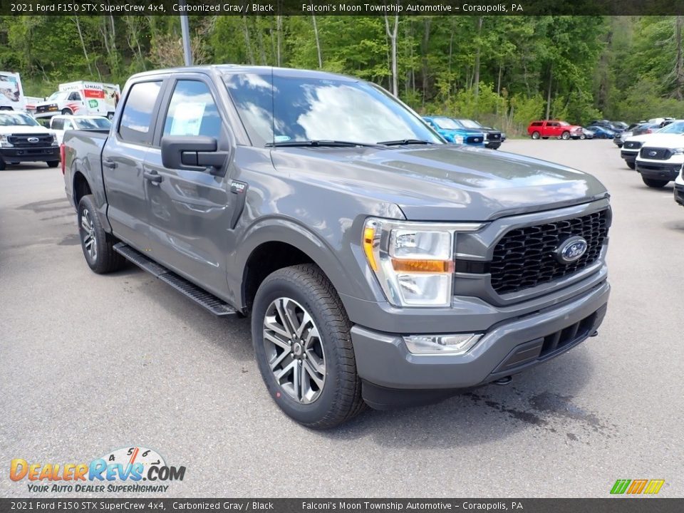 2021 Ford F150 STX SuperCrew 4x4 Carbonized Gray / Black Photo #2