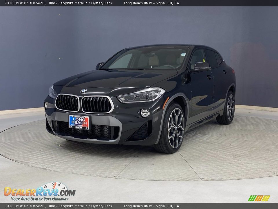 2018 BMW X2 sDrive28i Black Sapphire Metallic / Oyster/Black Photo #3