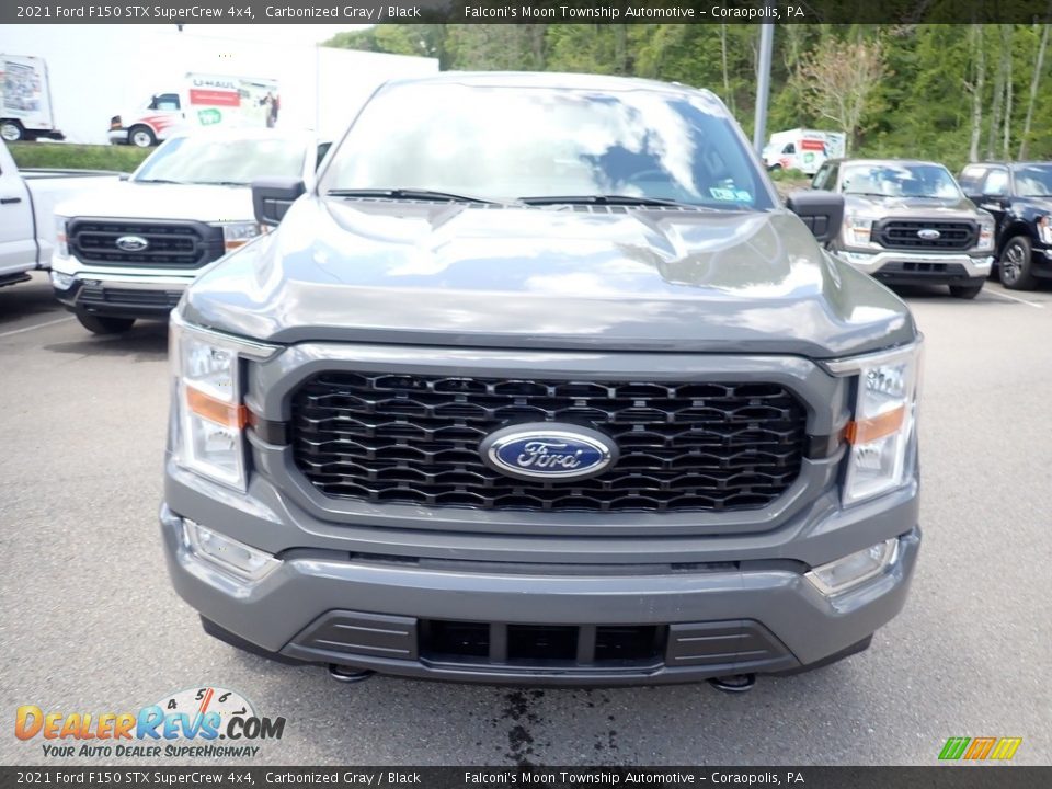 2021 Ford F150 STX SuperCrew 4x4 Carbonized Gray / Black Photo #3