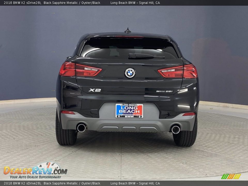 2018 BMW X2 sDrive28i Black Sapphire Metallic / Oyster/Black Photo #4