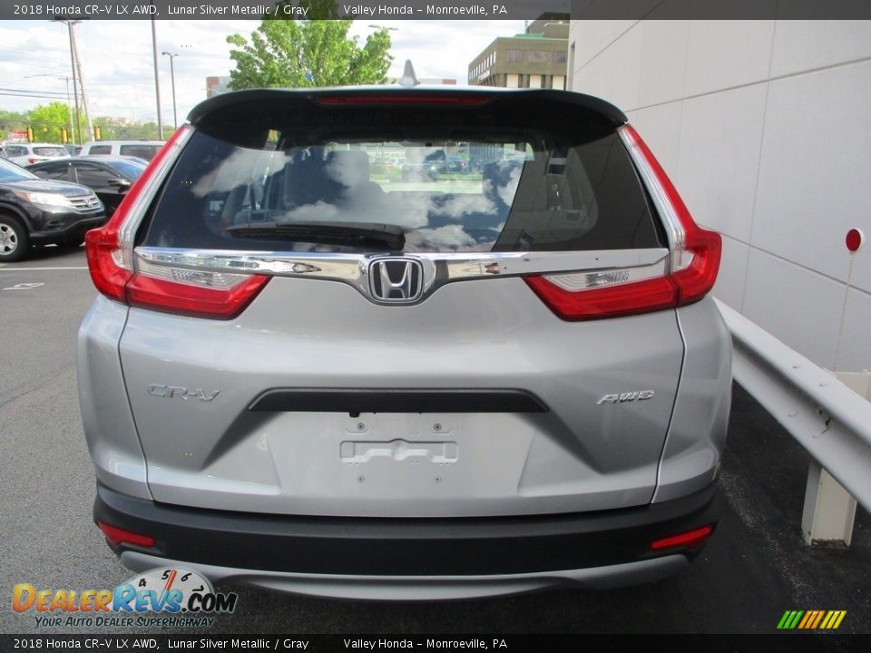 2018 Honda CR-V LX AWD Lunar Silver Metallic / Gray Photo #4