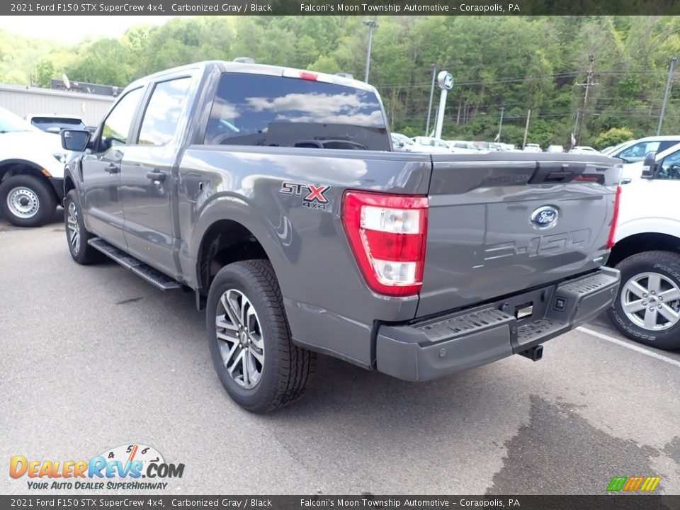 2021 Ford F150 STX SuperCrew 4x4 Carbonized Gray / Black Photo #5