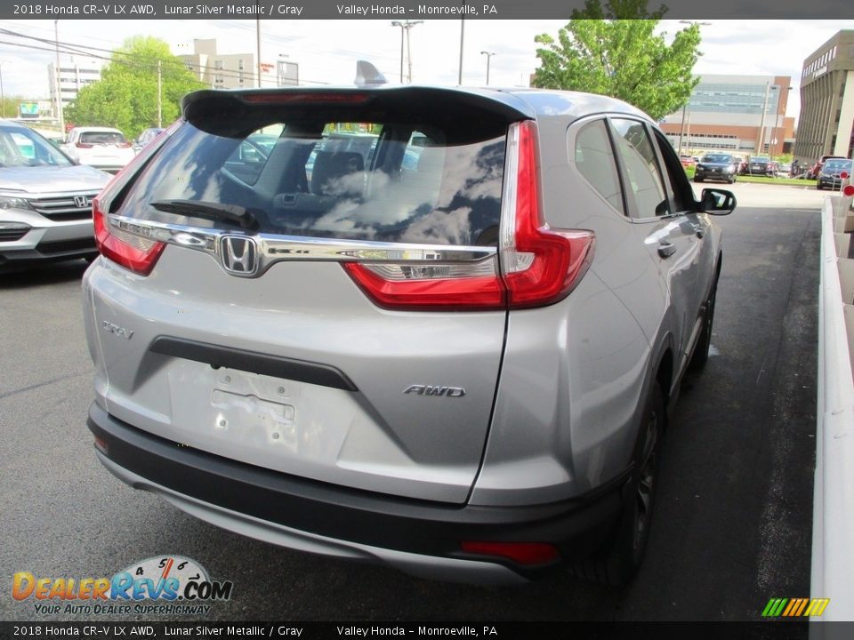 2018 Honda CR-V LX AWD Lunar Silver Metallic / Gray Photo #5