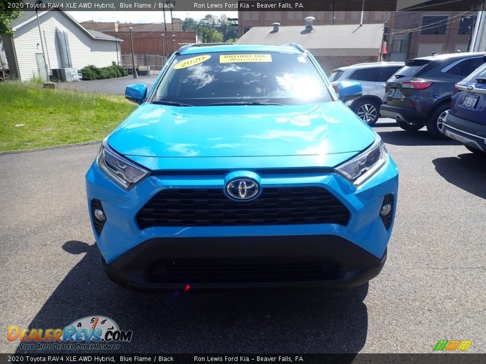 2020 Toyota RAV4 XLE AWD Hybrid Blue Flame / Black Photo #5