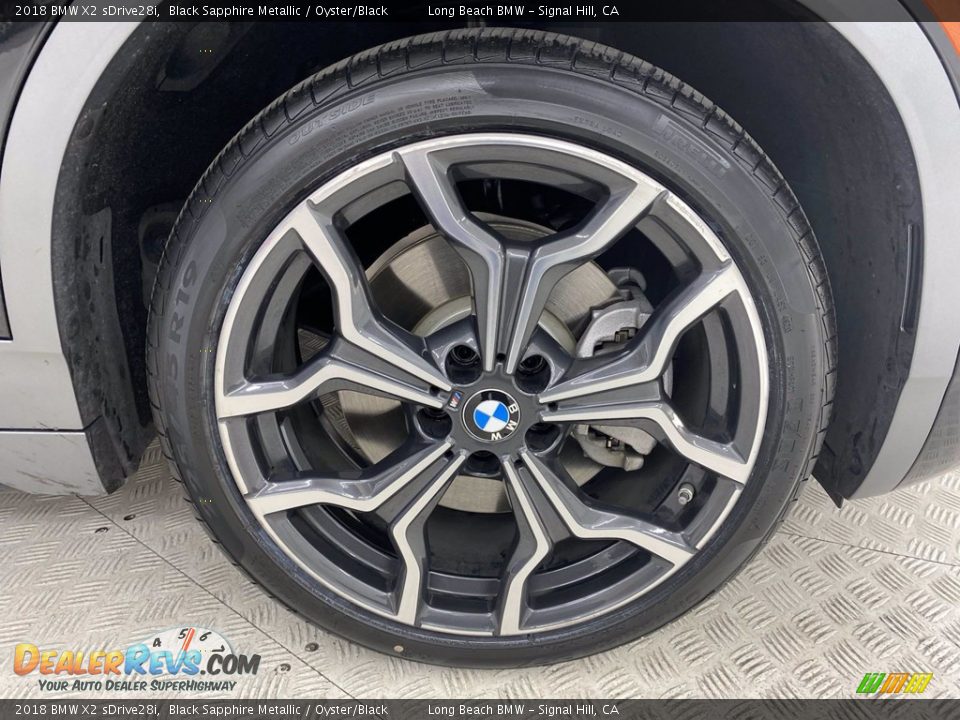 2018 BMW X2 sDrive28i Black Sapphire Metallic / Oyster/Black Photo #6