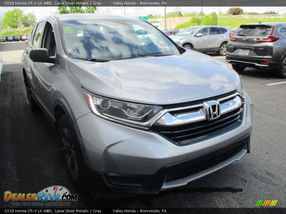 2018 Honda CR-V LX AWD Lunar Silver Metallic / Gray Photo #7