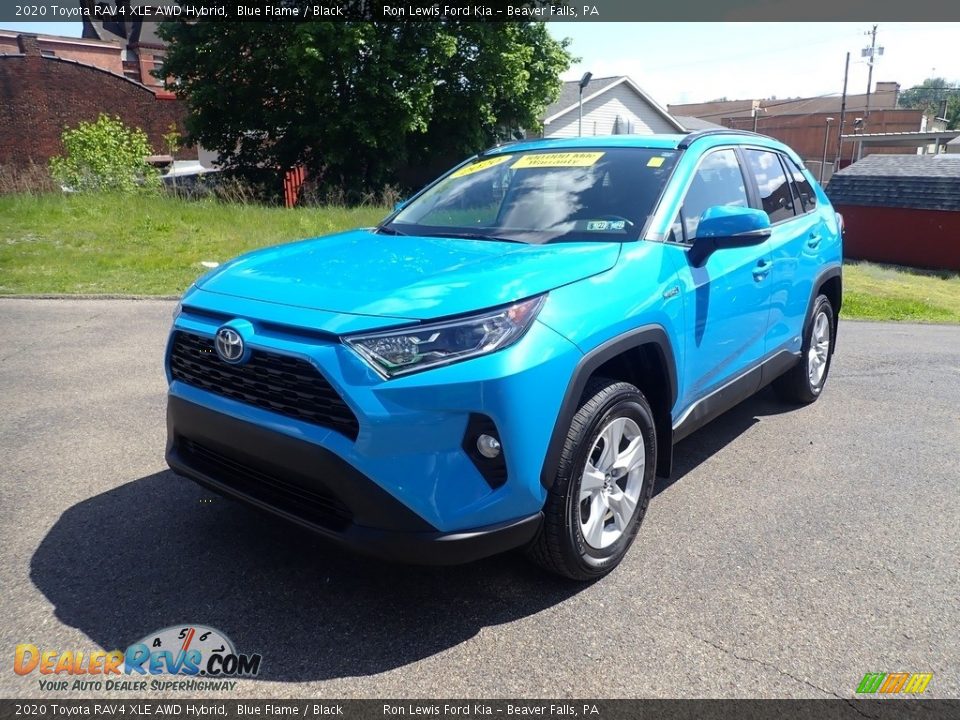 2020 Toyota RAV4 XLE AWD Hybrid Blue Flame / Black Photo #6