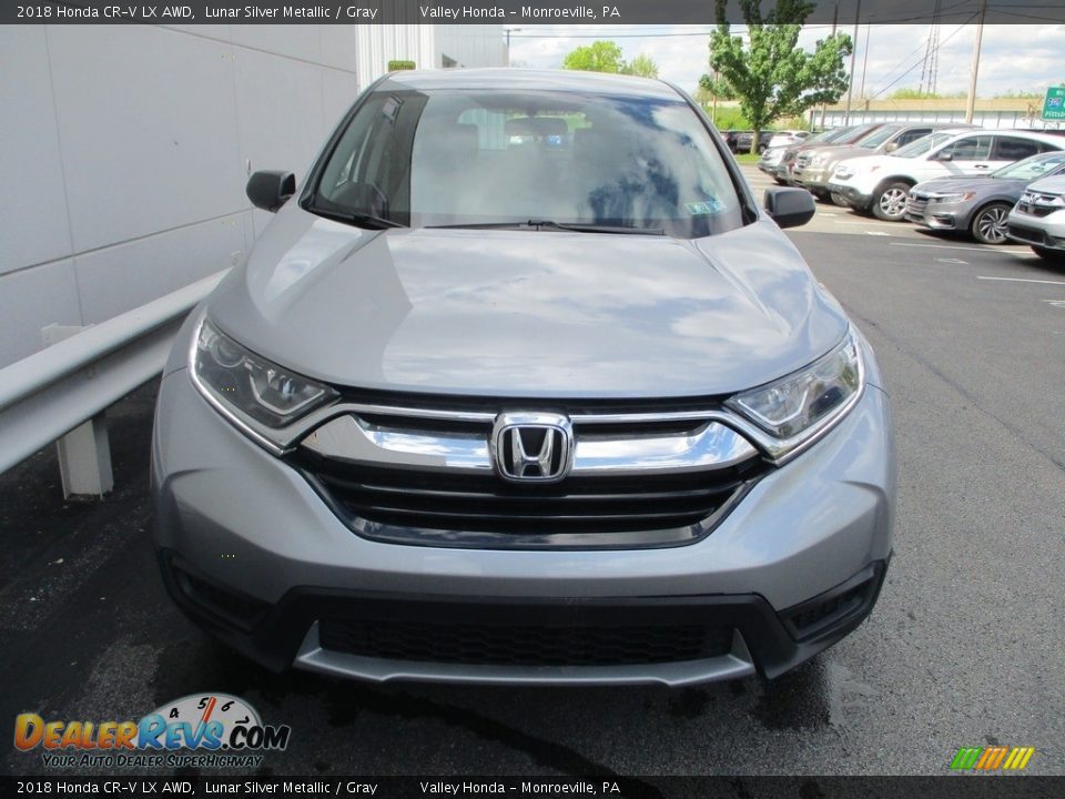 2018 Honda CR-V LX AWD Lunar Silver Metallic / Gray Photo #8