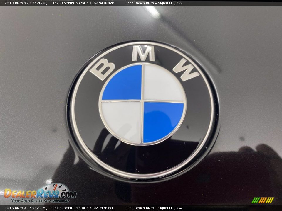 2018 BMW X2 sDrive28i Black Sapphire Metallic / Oyster/Black Photo #8