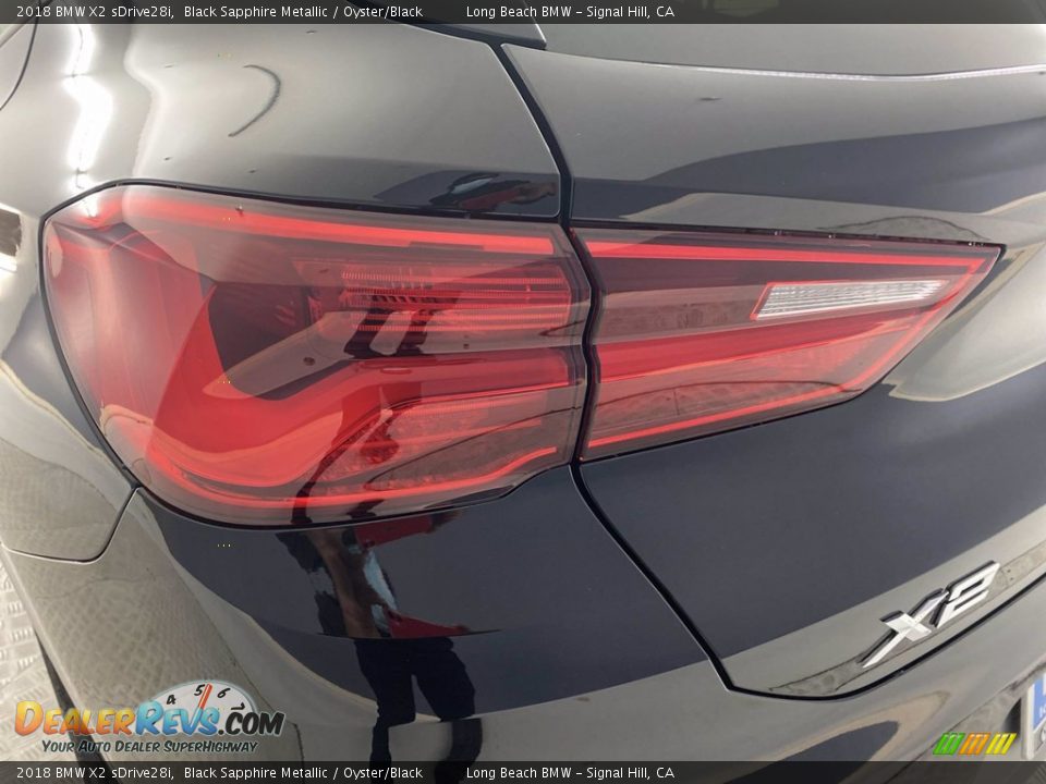 2018 BMW X2 sDrive28i Black Sapphire Metallic / Oyster/Black Photo #9