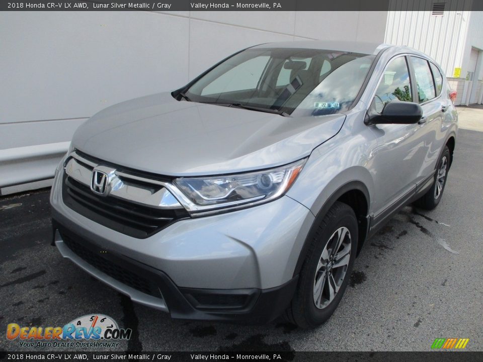 2018 Honda CR-V LX AWD Lunar Silver Metallic / Gray Photo #9