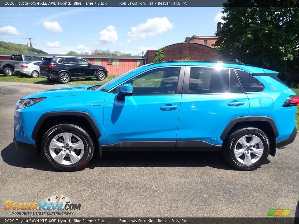 2020 Toyota RAV4 XLE AWD Hybrid Blue Flame / Black Photo #8