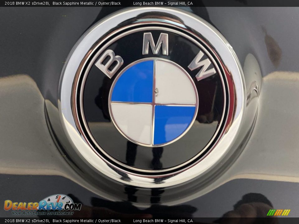 2018 BMW X2 sDrive28i Black Sapphire Metallic / Oyster/Black Photo #10