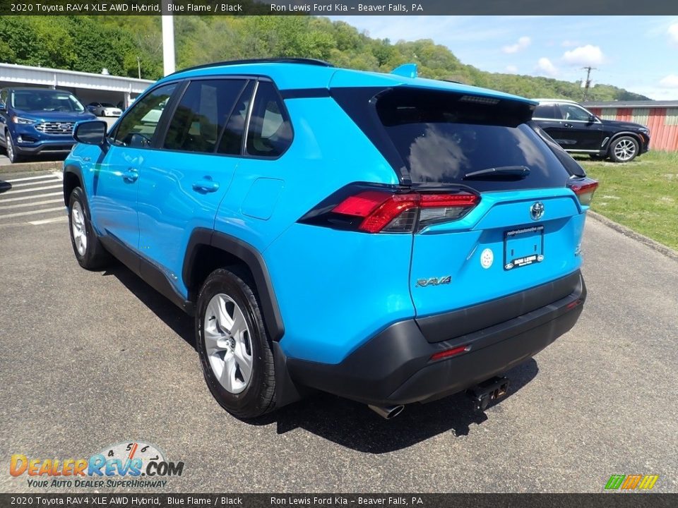 2020 Toyota RAV4 XLE AWD Hybrid Blue Flame / Black Photo #9