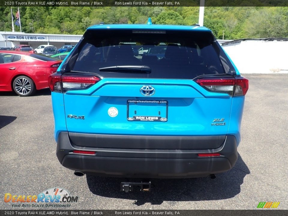 2020 Toyota RAV4 XLE AWD Hybrid Blue Flame / Black Photo #10