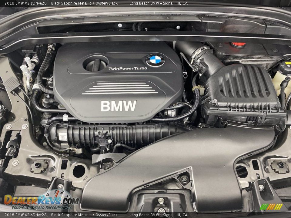 2018 BMW X2 sDrive28i Black Sapphire Metallic / Oyster/Black Photo #12