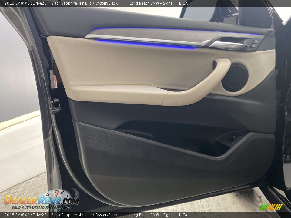 2018 BMW X2 sDrive28i Black Sapphire Metallic / Oyster/Black Photo #13