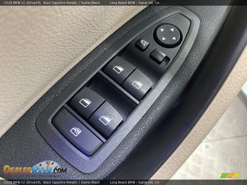 2018 BMW X2 sDrive28i Black Sapphire Metallic / Oyster/Black Photo #14