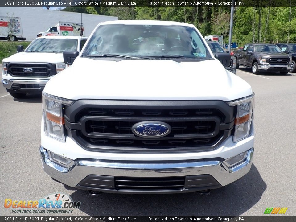 2021 Ford F150 XL Regular Cab 4x4 Oxford White / Medium Dark Slate Photo #3