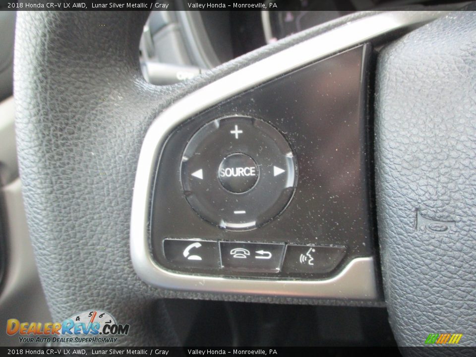 2018 Honda CR-V LX AWD Lunar Silver Metallic / Gray Photo #17
