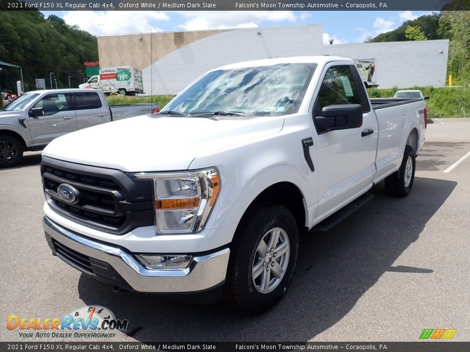 2021 Ford F150 XL Regular Cab 4x4 Oxford White / Medium Dark Slate Photo #4