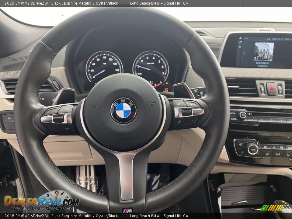 2018 BMW X2 sDrive28i Black Sapphire Metallic / Oyster/Black Photo #18