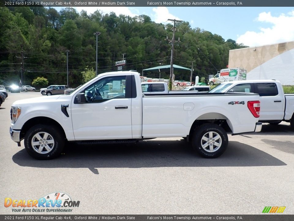 2021 Ford F150 XL Regular Cab 4x4 Oxford White / Medium Dark Slate Photo #5