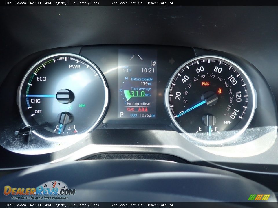 2020 Toyota RAV4 XLE AWD Hybrid Blue Flame / Black Photo #18