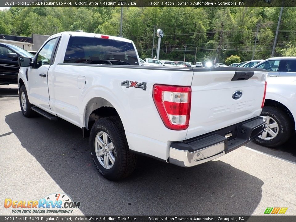 2021 Ford F150 XL Regular Cab 4x4 Oxford White / Medium Dark Slate Photo #6