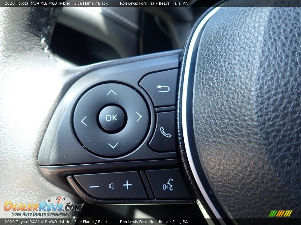 2020 Toyota RAV4 XLE AWD Hybrid Blue Flame / Black Photo #24
