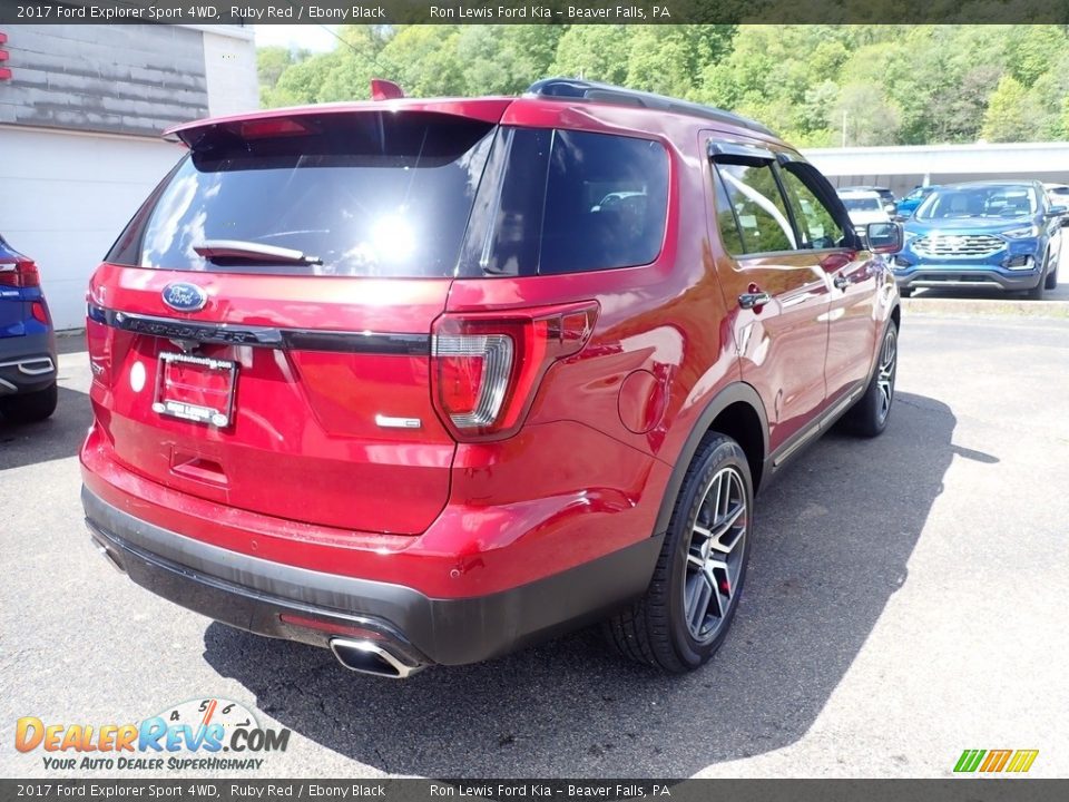 2017 Ford Explorer Sport 4WD Ruby Red / Ebony Black Photo #2