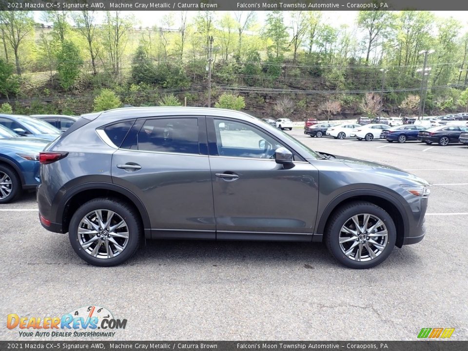 Machine Gray Metallic 2021 Mazda CX-5 Signature AWD Photo #1