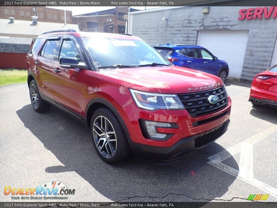 2017 Ford Explorer Sport 4WD Ruby Red / Ebony Black Photo #3