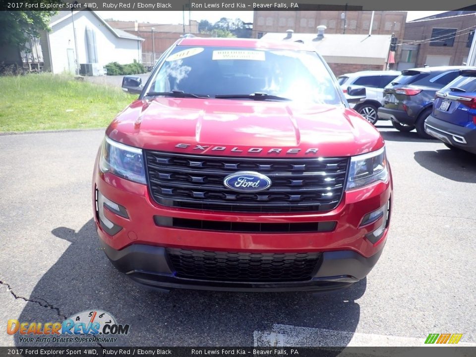 2017 Ford Explorer Sport 4WD Ruby Red / Ebony Black Photo #4